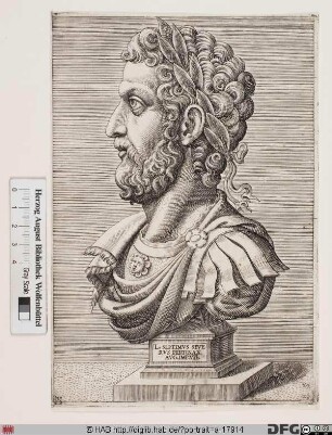 Bildnis ROM: Septimius Severus, 22. römischer Kaiser 193-211 (eig. Lucius Septimius Severus Pertinax)