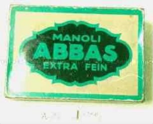 Blechdose für 50 Stück Zigaretten "MANOLI ABBAS EXTRA FEIN"