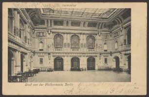 Ansichtskarte Philharmonie, "Oberlichtsaal"