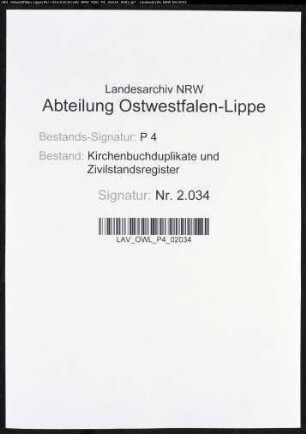 Kirchenbuchduplikate der evangelisch-lutherischen Gemeinde (GHT 1858). (Gemeinde: Altena, evangelisch-lutherische Gemeinde)