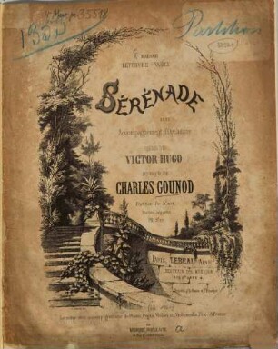 Sérénade : avec accompagnement d'orchestre ; poésie de Victor Hugo