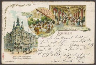 Ansichtskarte Restaurant Friedrichshof, Friedrichstraße [2/3]