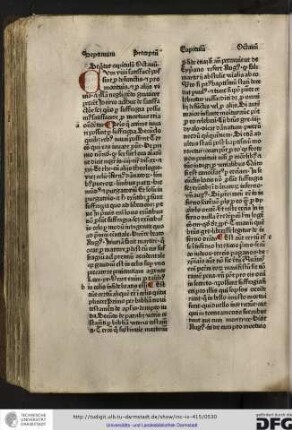 Sequitur capitulum octavum.
