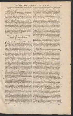 Octavum remedium recuperandae possessionis. ex. I. meminerint. 6. C. unde vi.