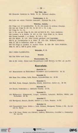 Konvolute (Nr. 607 - 614)