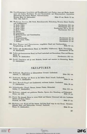 Skulpturen (Nr. 810-855)