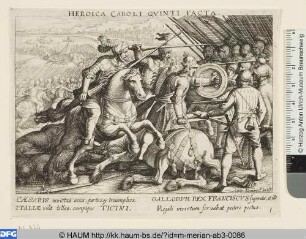 Heroica Caroli Quinti facta; Schlacht bei Pavia