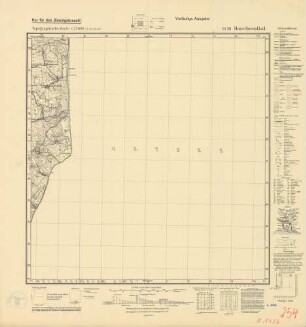 1426 (alte Nr.: 254) Dorotheenthal, Topographische Karte 1:25000 (4-cm - Karte)