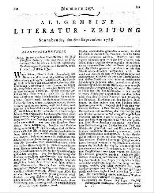 Jaeger, Johann Christoph: Fünfzig chirurgische praktische Cautelen für angehende Wundärzte. - Frankfurt a.M. : Jäger, 1788