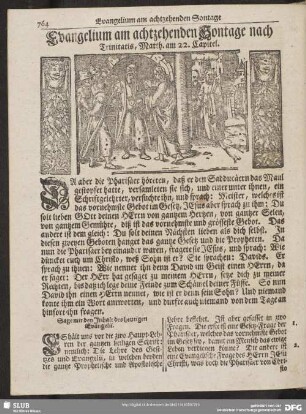 [Evangelium und Epistel am achtzehenden Sontage nach Trinitatis]