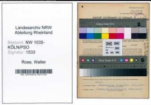 Entnazifizierung Walter Rose , geb. 02.07.1910 (Berufssoldat)