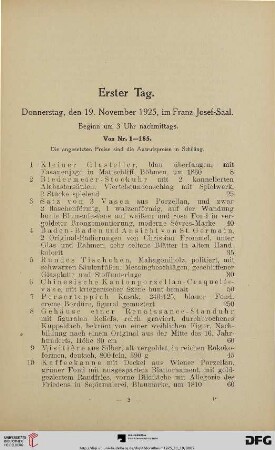 Erster Tag (Nr. 1-185)