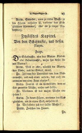 Zwölftes Kapitel. Von dem Schafwasser, und dessen Nutzen.