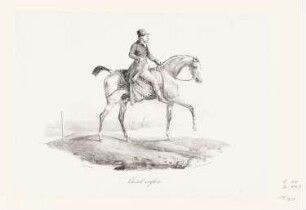 Cheval anglais, Blatt 8 der Folge "Etudes de Chevaux Lithographies"