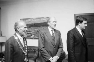 Freiburg: Rathaus, Carstens im Dienstzimmer des Oberbürgermeisters