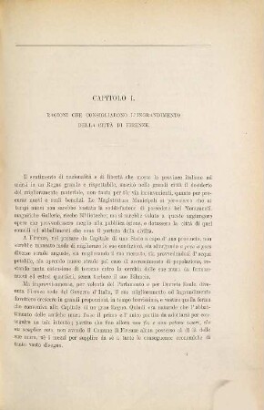 Sui lavori per l'ingrandimento di Firenze : Relazione di Giuseppe Poggi (1864 - 1877)