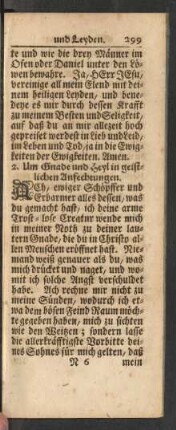 2. Um Gnade und Heyl in geistlichen Anfechtungen.