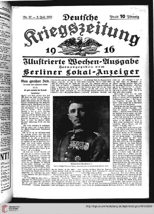Hefte 27-31, Juli 1916