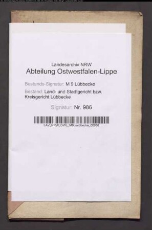 Erblasser: Opfer, Friederike Johanne Caroline, geb. Willmann:
