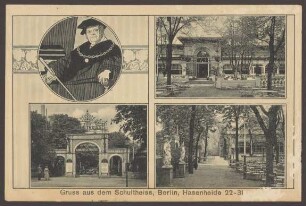 Ansichtskarte „Gruss aus dem Schultheiss“, Hasenheide