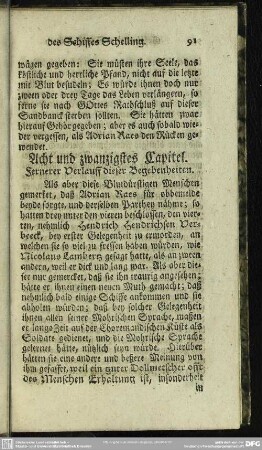 Acht und zwanzigstes Capitel. Fernerer Verlauff dieser Begebenheiten