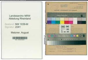 Entnazifizierung August Matzner , geb. 19.06.1907 (Geschaeftsfuehrer)
