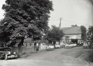 Theisewitz (Kreischa-Theisewitz), Brösgener Straße 2. Gasthof Theisewitz. Gästegarten