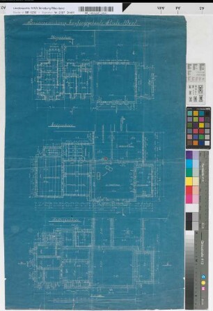 Revisionszeichnung Empfangsgebäude [Bahnhof] Steele-West: Grundrisse, M.~1:100 Hge, Sknr.: 1, Fanr.: 13, Bunr.: 8