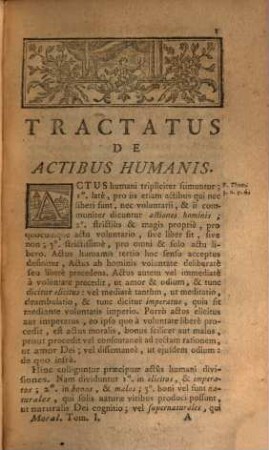 Institutiones Theologicae, Quas Ad Usum Seminarorum, 1. ... Continens Tractatus, I. De Actibus Humanis. II. De Conscientia. III. De Legibus. IV. De Peccatis. V. De Praecipuis Praecipuorum Statuum Legibus Et Peccatis