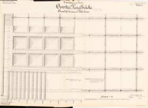 Großschiffahrtsweg, Breslau Oswitzer Kanalbrücke: Eiserner Überbau: Grundriss 1:20