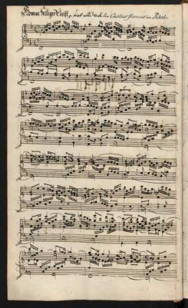 Komm Heiliger Geist; org; BWV 651
