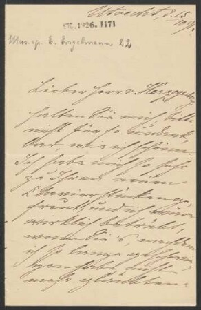 Brief an Heinrich von Herzogenberg : 15.10.1891