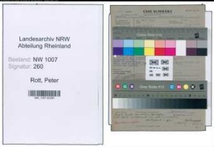 Entnazifizierung Peter Rott , geb. 31.07.1891 (Verw.Angestellter)