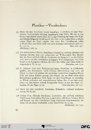 Plastiken – Verschiedenes (Nr. 324-343)
