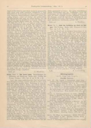 91-92 [Rezension] Hülle, E., Das innere Leben. Betrachtungen zur Erbauung und Belehrung