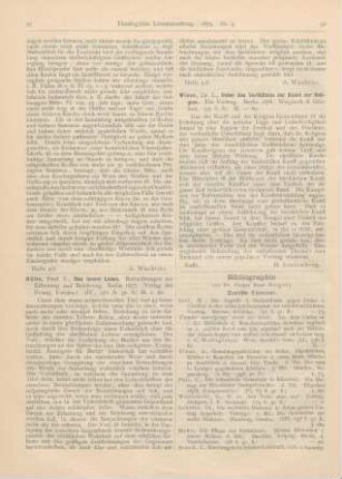 91-92 [Rezension] Hülle, E., Das innere Leben. Betrachtungen zur Erbauung und Belehrung