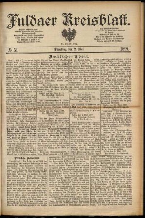 Ausgabe vom Dienstag, den 02. Mai 1899.