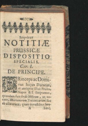 Sequitur Notitiae Prussicae Dispositio Specialis.