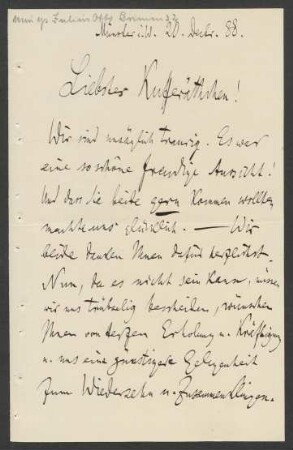 Brief an Antonie Speyer : 20.12.1888