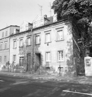 Chemnitz-Gablenz, Augustusburger Straße 129. Wohnhaus mit ehemaligem Laden (um 1905). Straßenansicht