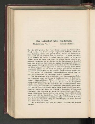 Der Luisenhof nebst Kinderheim.