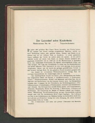 Der Luisenhof nebst Kinderheim.