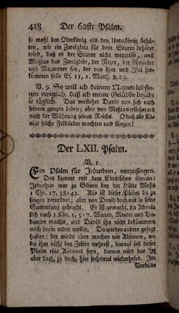 Der LXII. Psalm.