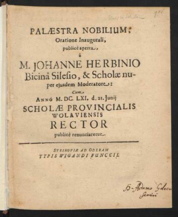 Palaestra Nobilium