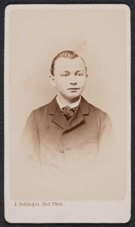 Porträt von Rudolph Roscher : Porträt von Rudolph Roscher. Visitfoto