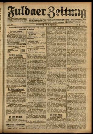 Ausgabe vom Donnerstag, den 06. April 1916.