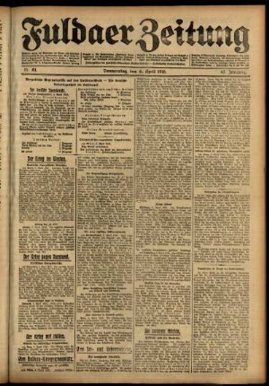 Ausgabe vom Donnerstag, den 06. April 1916.