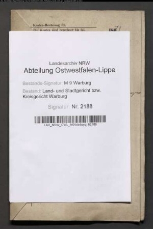 Erblasser: Brenneke, Franzisca, geb. Möbnnkhoff: