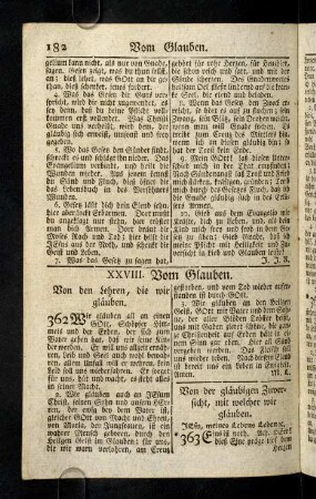 182-188, XXVIII. Vom Glauben