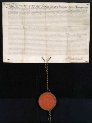 Erste Bitte Kaisers Leopolds II. für Landgraf Karl Philipp von Fürstenberg.